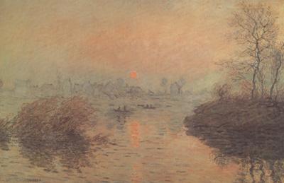 Sunset on the seine,Winter Effect (nn02), Claude Monet